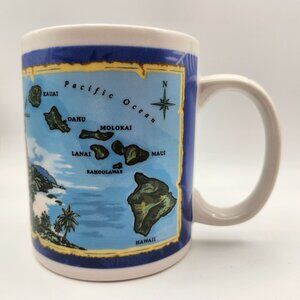 Islander Group Blue Island Chain Hawaii Hawaiian Ceramic Mug 12oz